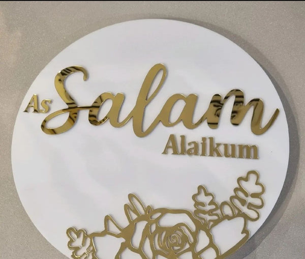 Assalamalaikum 30*30cm waterproof indoor outdoor