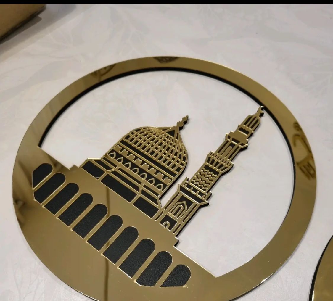 Islamic Landmarks 3 piece frame set 30*30cm islamic