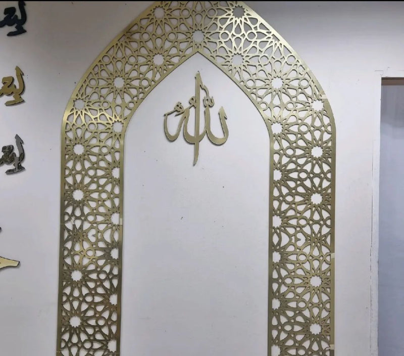 Geometric design mehrab for home decor